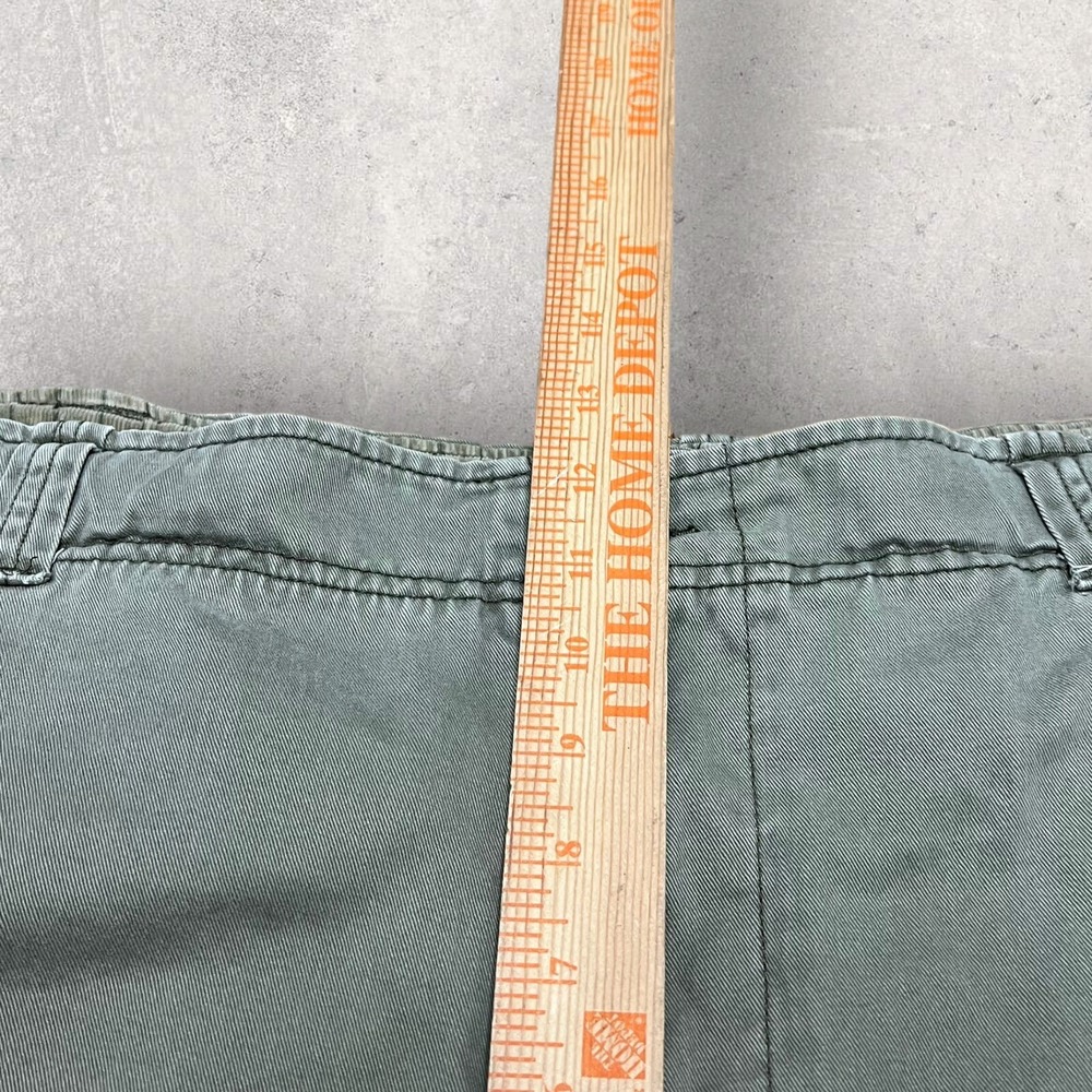 Vintage Paratrooper Cargo Shorts Men 42 Green‎ 10" Utility Hiking Military Heavy - Picture 9 of 15